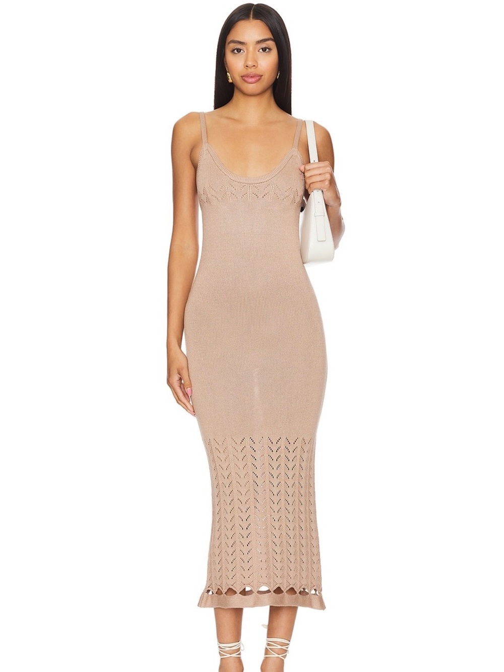 PEIXOTO Nora Knit Dress in Camel Knit